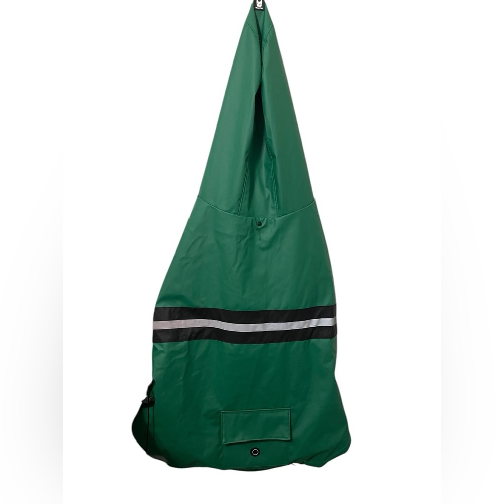 ❤️ NWOT Silver Paw Dog Reflective Raincoat Kids Green Hooded Raincoat - Picture 8 of 16